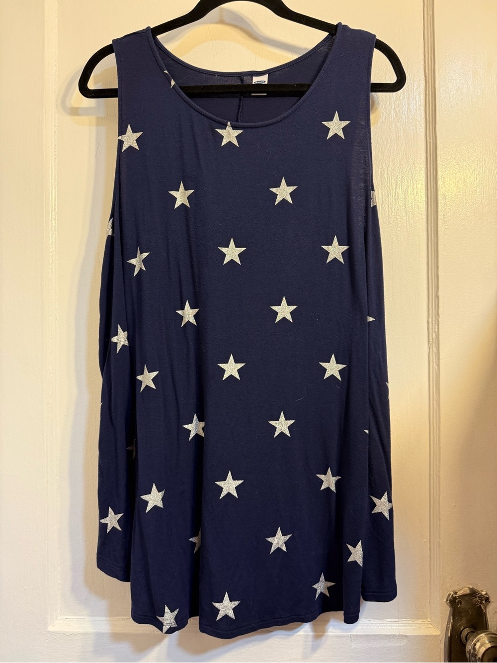 Old Navy Navy Tank Top with White Star Print